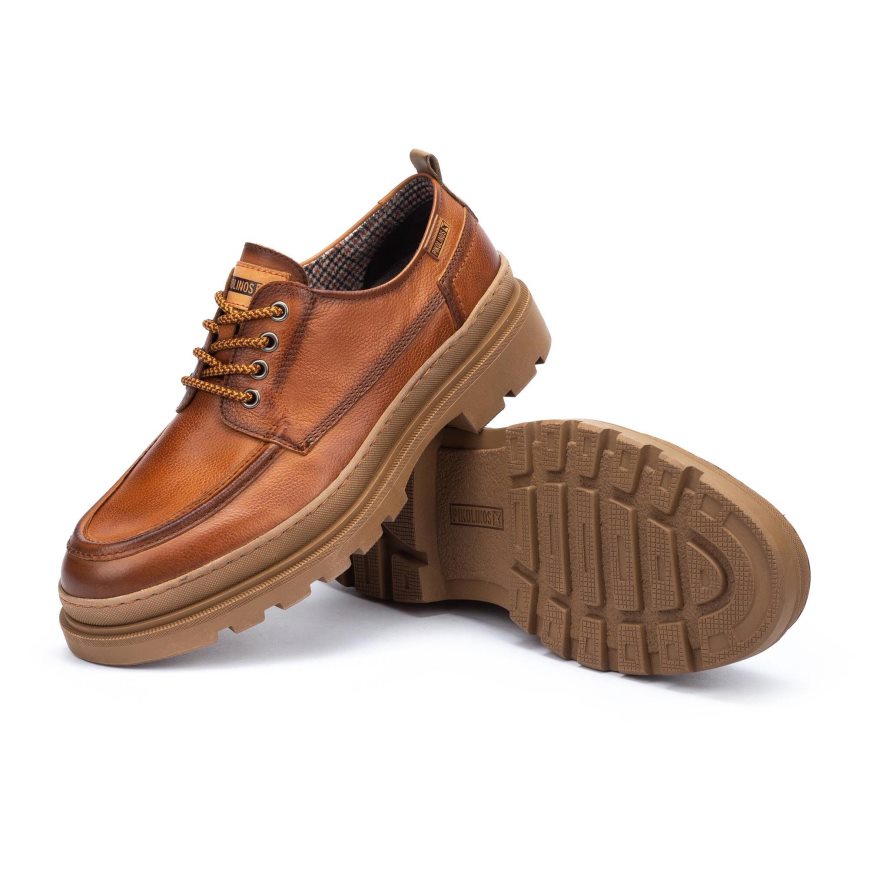 Men's Pikolinos OURENSE Casual Shoes Brown | NZ PA37192